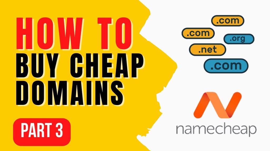 'Video thumbnail for Buy CHEAP Domain Names on NameCheap - Make Money Online Course Part 3'