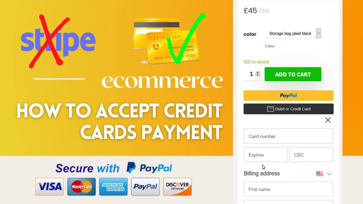 'Video thumbnail for How to Accept Credit Card Payments without Stripe | WordPress Ecommerce'