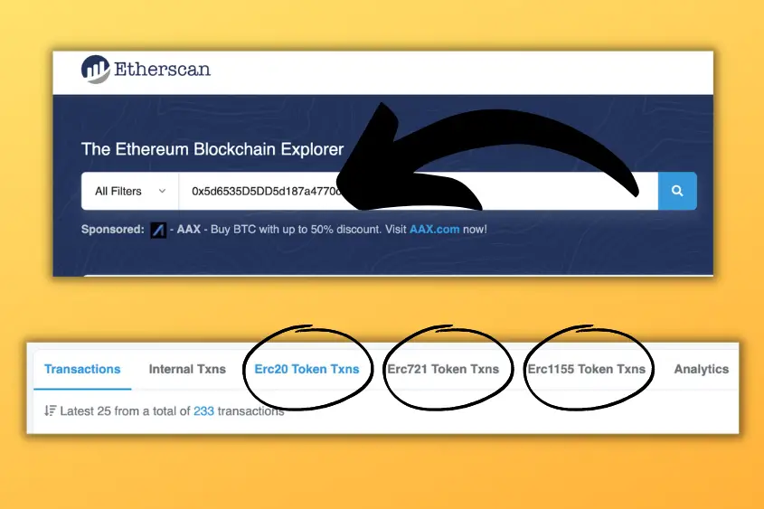 To view your NFTs, Etherscan is the most accurate option.