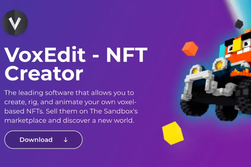 You can utilize this free software to design NFTs by creating, animating, and transforming voxels.