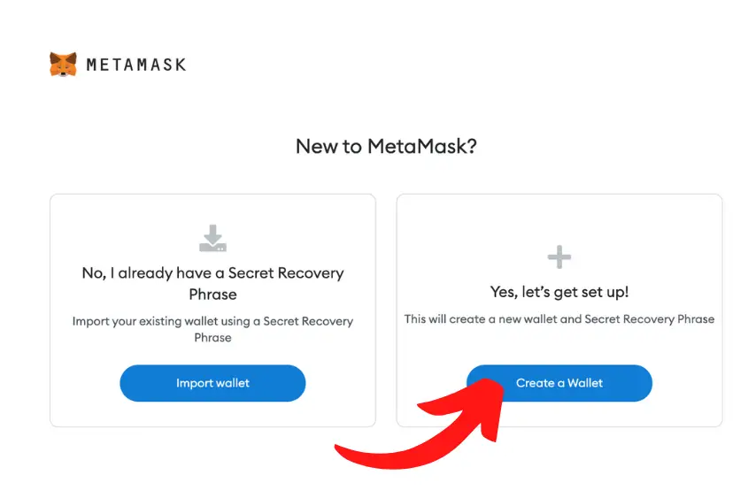 Metamask wallet setup