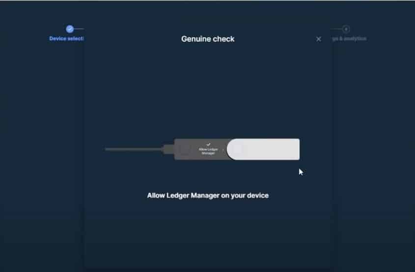 Ledger Live setup