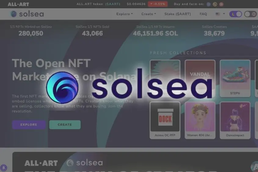 Solsea is the number one NFT marketplace on Solana.