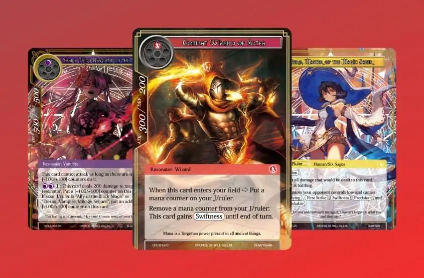 Force of Will is a Japanese fantasy series centered around two major parts, an NFT trading card game, and the story articles.