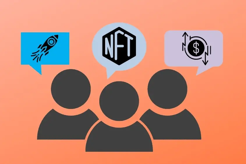 An NFT community generally talks pricing, strategy, and other things about an NFT project.