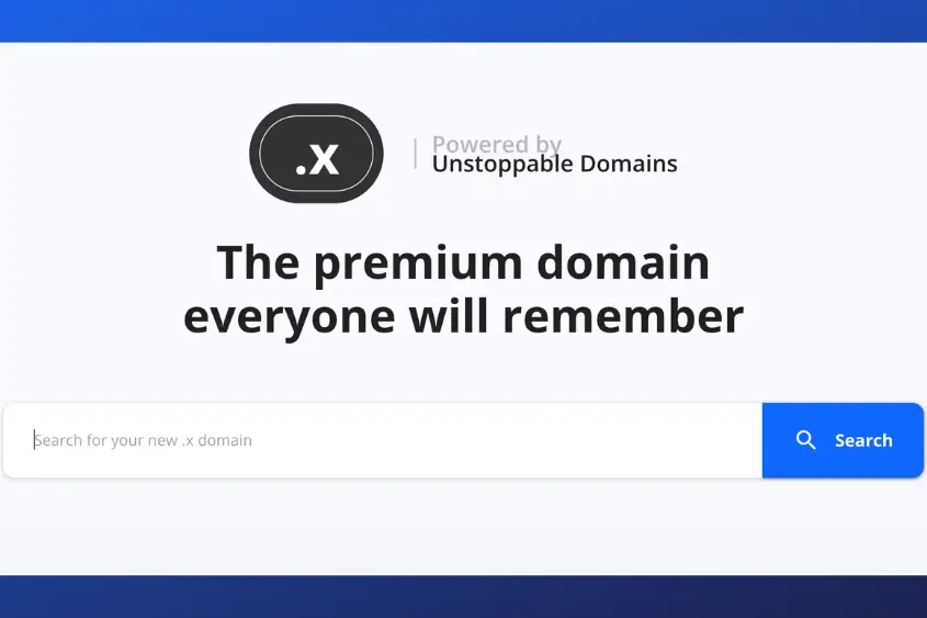 Advertised as Unstoppable’s premium domain everyone will remember, .X is the best domain if you want the most versatile and memorable domain.