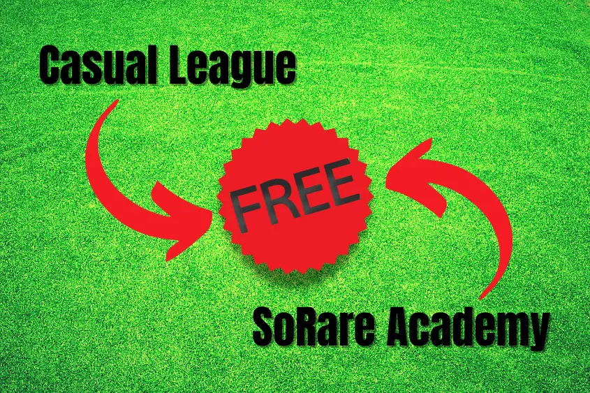 It’s important to note that the free-to-play (F2P) options are mainly for learning how to use the SoRare platform.