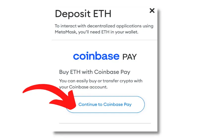 You can buy ETH via Metmask using your Coinbase account.