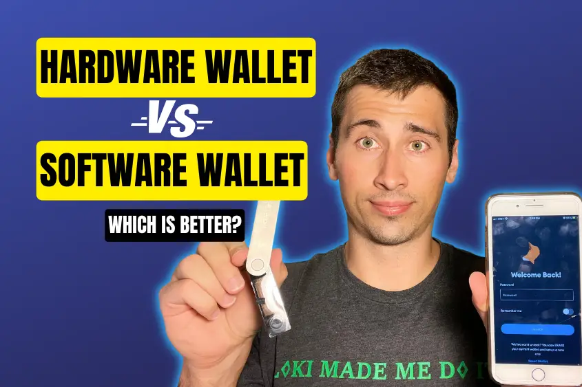 Hardware wallet vs software wallet user analysis.