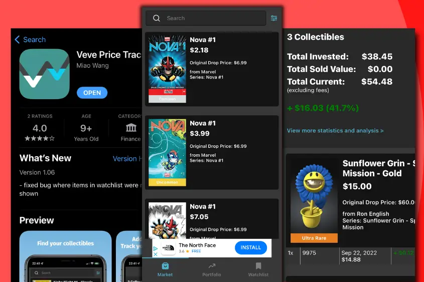 Veve Price Tracker is one of the best price checking apps for Veve NFTs.