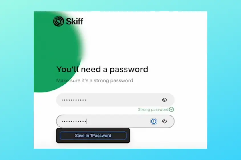 Create your email password