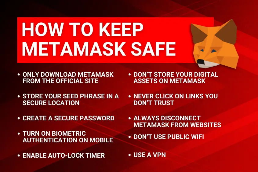 10 ways to keep your MetaMask wallet safe