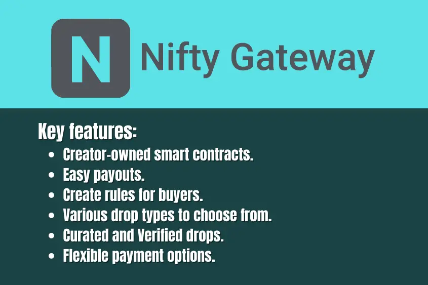 Nifty Gateway NFT marketplace features