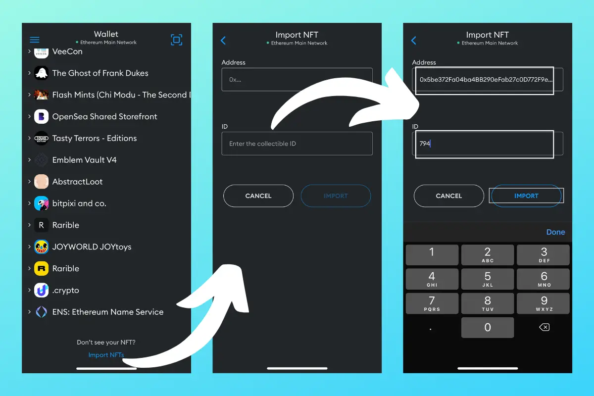 How to Import NFTs Into Metamask Guide With Pics) Cyber Scrilla