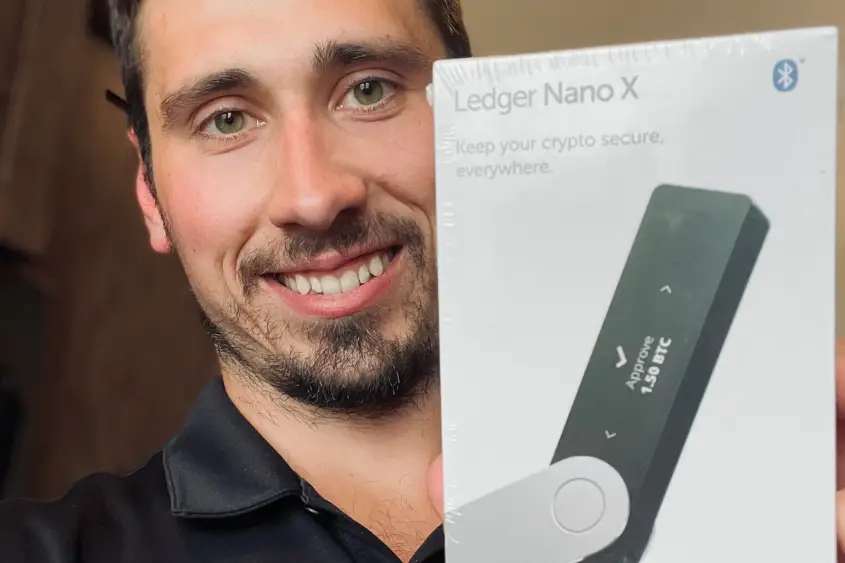 Holding my NFT hardware wallet