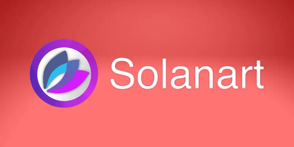 Solanart logo on a red background.