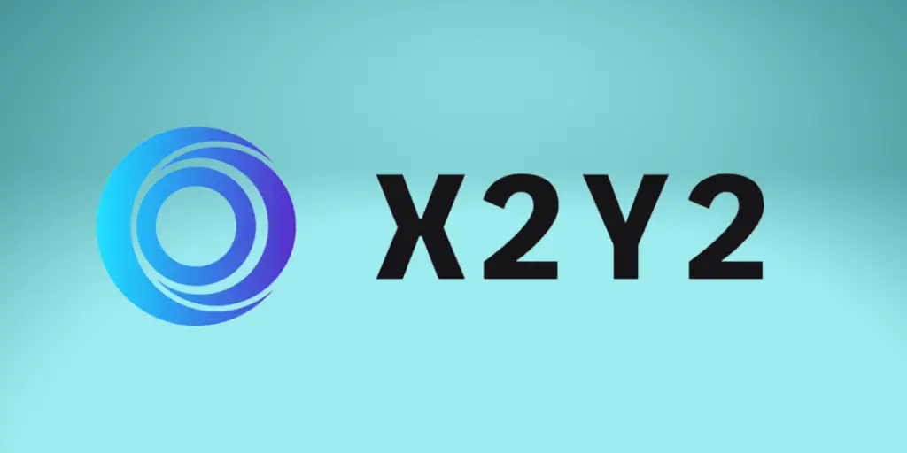 X2Y2 logo on a blue background.