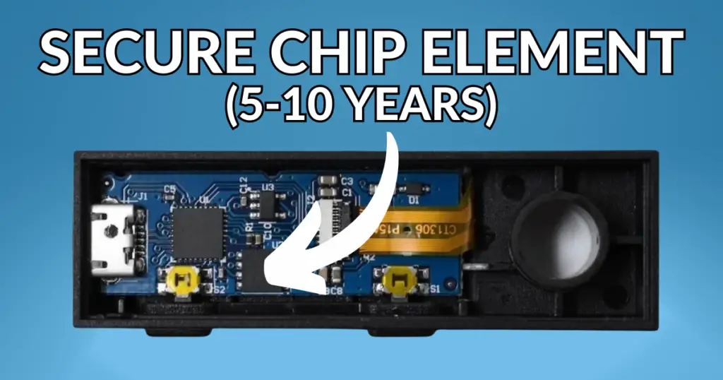Secure chip element in Ledger hardware wallet.