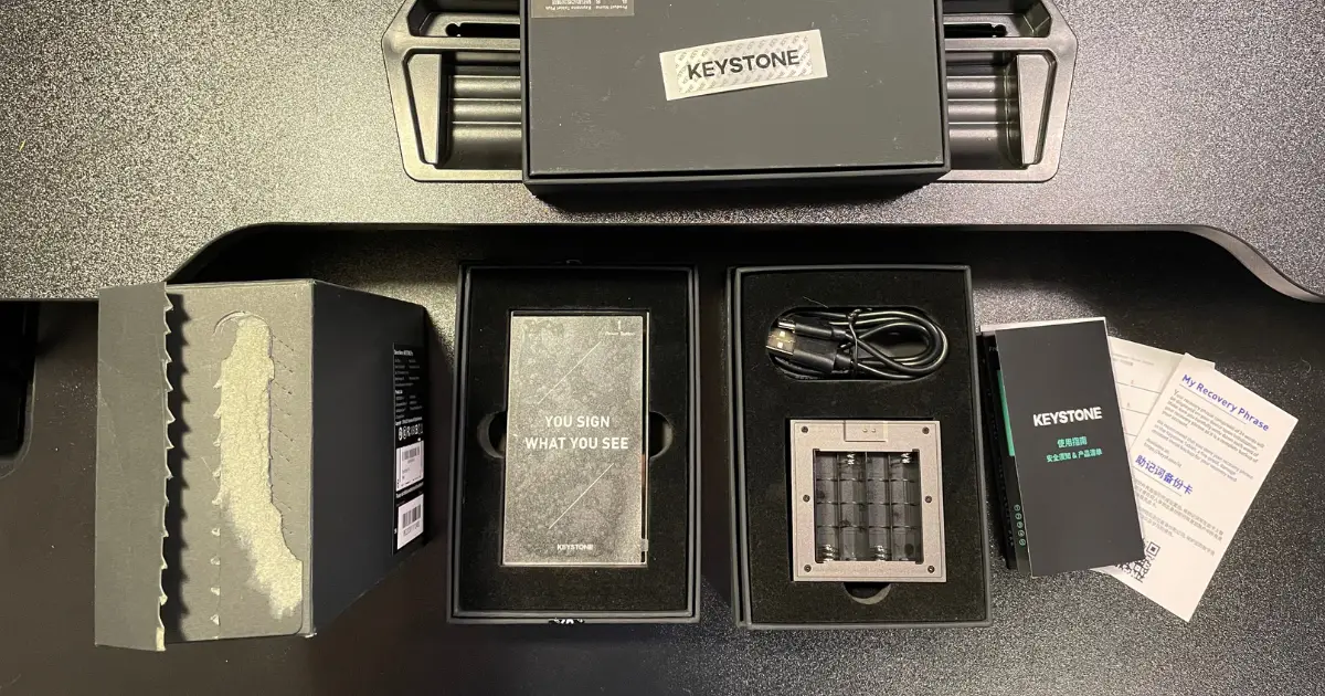 Keystone Pro hardware wallet review and unboxing.