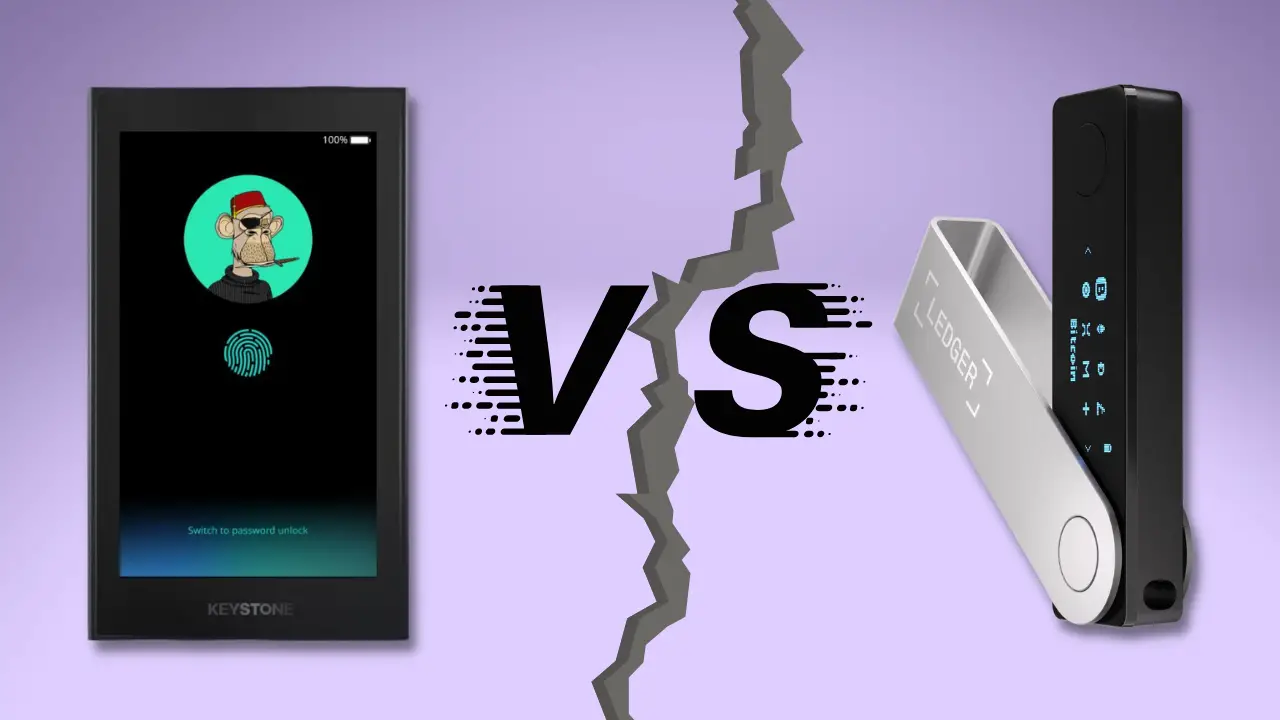 Keystone Pro vs Ledger Nano X wallet comparison