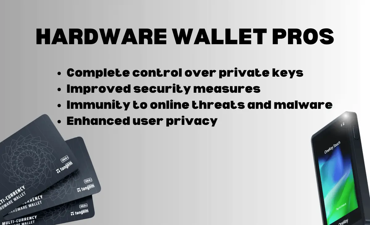 Hardware wallet pros