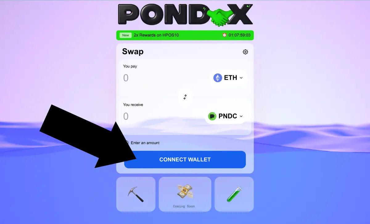 Pond Coin decentralized exchange